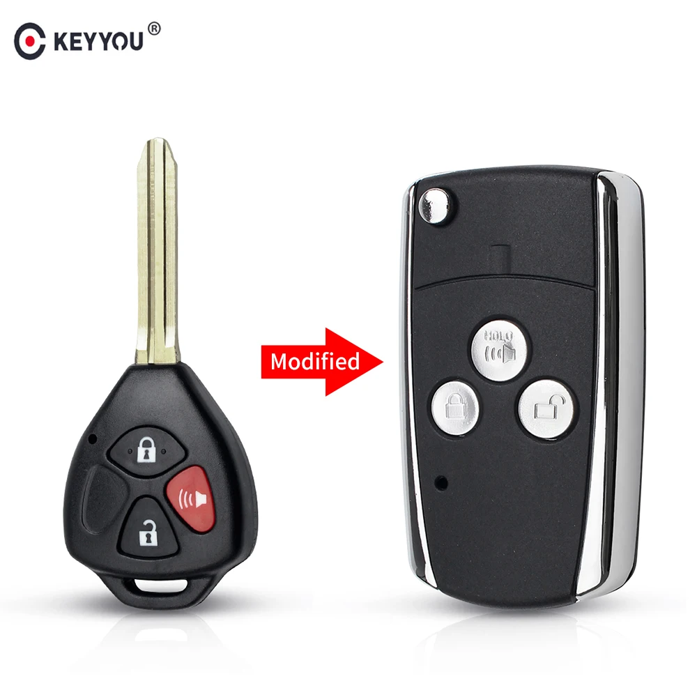 Ключ KEYYOU для Toyota Camry Corolla Prado RAV4 Vios Hilux Yaris TOY43 | Автомобили и мотоциклы