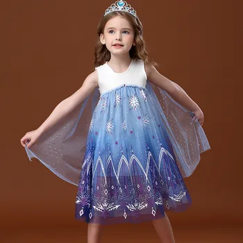 

Baby Girl Clothes Kids Summer Elsa Dress Girls Toddler Prom Cosplay Party Birthday Princess Dresses Teen Ball Gown Clothing 3 10