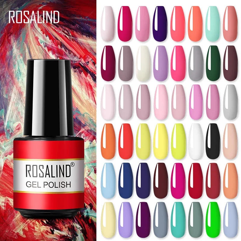 Гель-лак ROSALIND гибридные Лаки цвет бутылка для геля удаляемый замачиванием ногтей