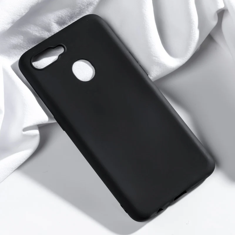 Black Для OPPO AX7 чехол 6,2 ''силиконовый мягкий чехол для телефона ярких цветов для OPPO A7 OPPOA7 CPH1901 Чехлы для OPPO A5S A7 A 7 ax7 a x7 чехол - Цвет: Black
