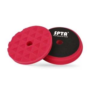 SPTA полировальная губка, используется для " полировщика, домашний DIY полировальный Поролоновый коврик 6" 150 мм, крюк и петля, самоклеющаяся Полировочная губка, диск