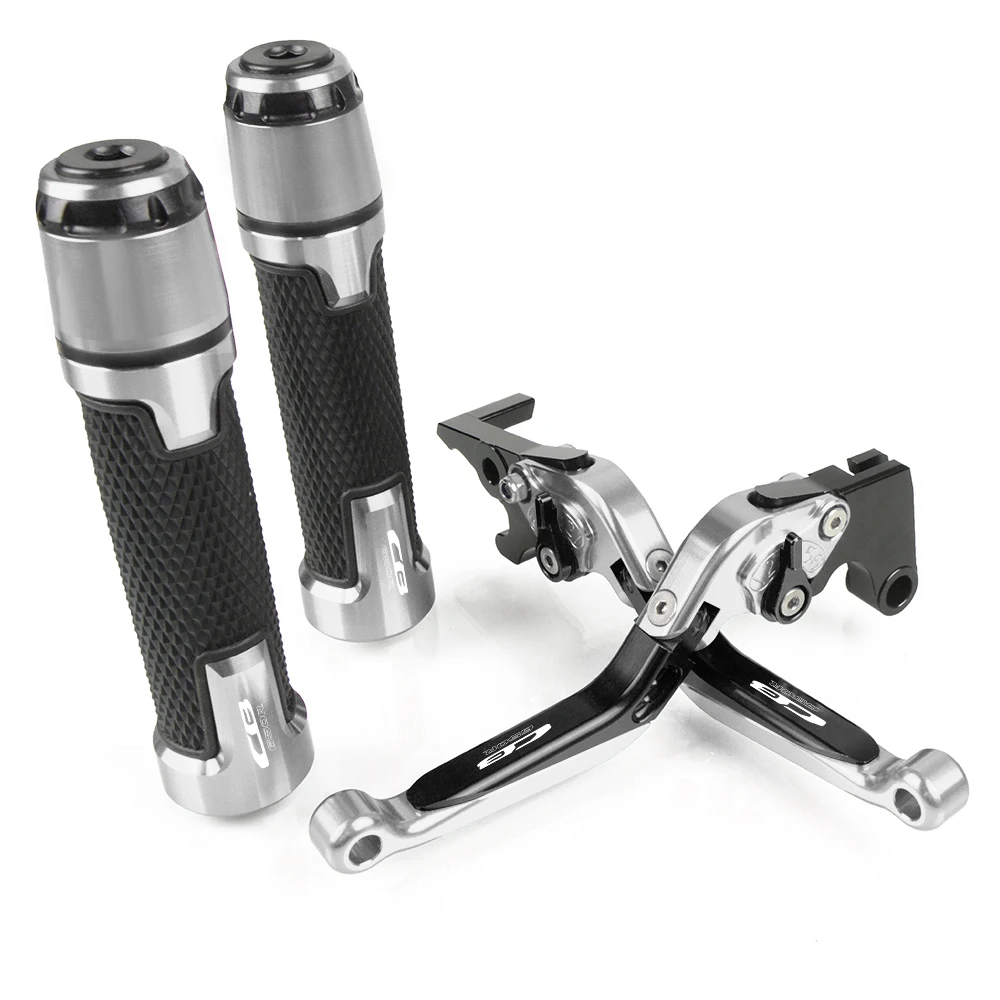 For HONDA CB650R- CNC Aluminum Motorcycle Accessories Adjustable Foldable Brake Clutch Levers and Handlebar Grips