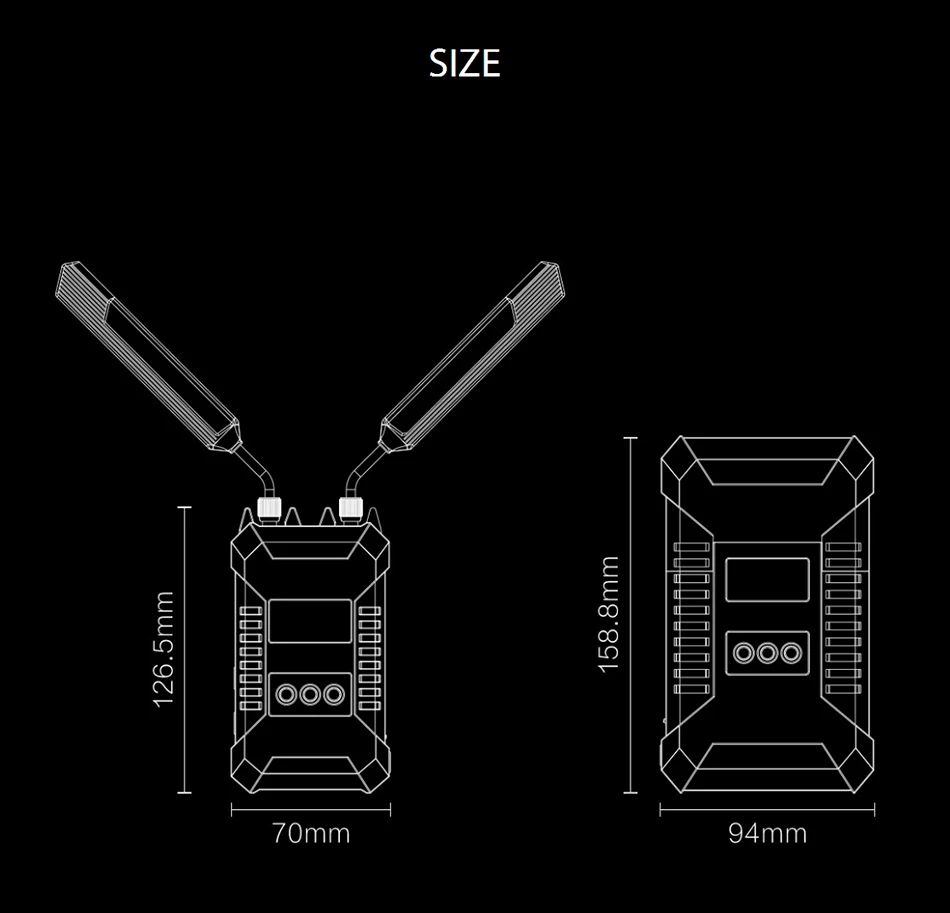 HOLLYLAND COSMO 600 Беспроводная передача 1/4-20 винтовое отверстие 3g SDI HDMI 600FT профессиональная система HD видео передатчик приемник