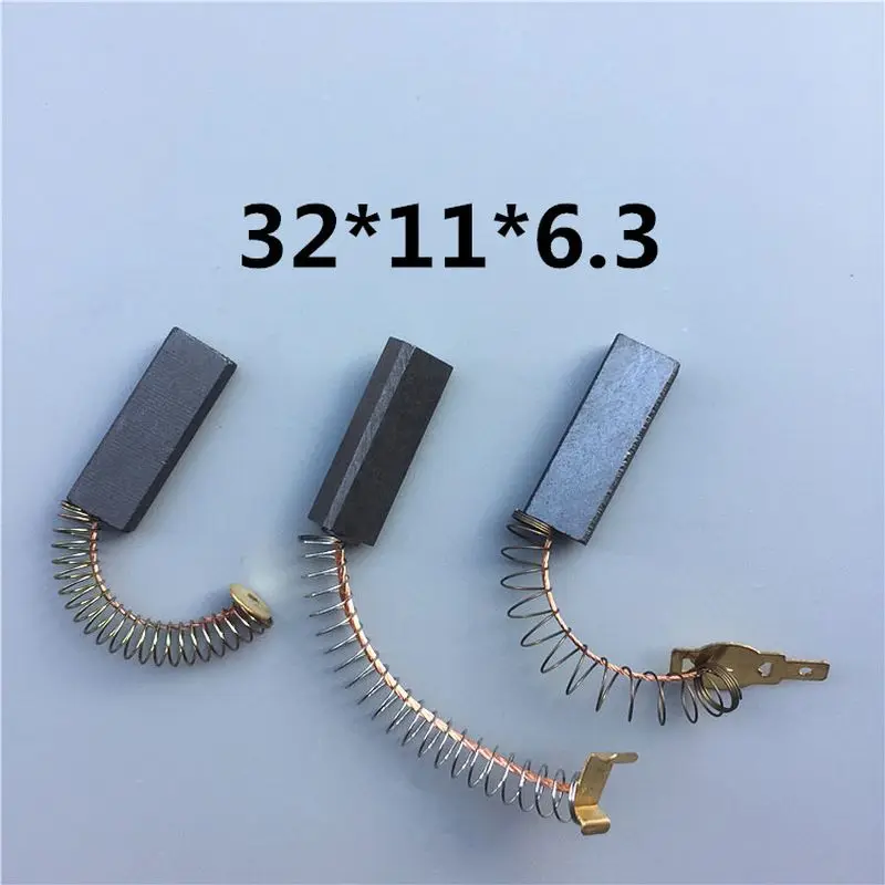 3 Pairs 7 Sizes Universal Vacuum Cleaner Parts Vacuum Cleaner Motor Carbon Brush Replacement Accessories Wear Resistance