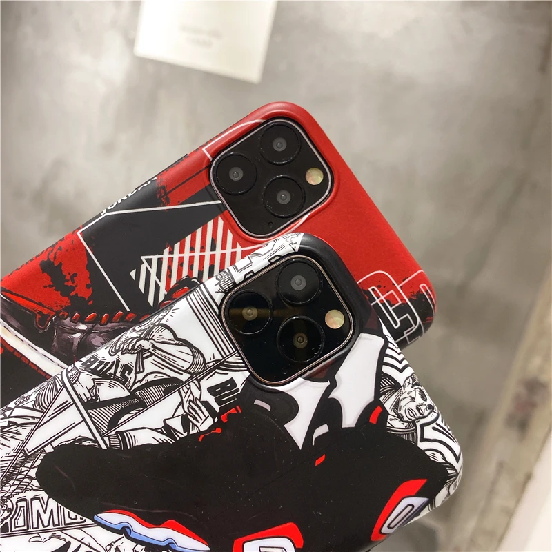 Горячая 23 Jordan Air Fly мужские ботинки для баскетбола чехол для iPhone 11 pro X XS MAX XR 7 8 Plus sport AJ Comic Мягкий силиконовый чехол