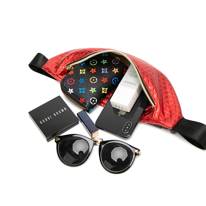 PU Fanny Packs Woman Snake Chest Pack Waterproof Waist Pack Trend Leather Belt Bag Kidney High capacity Waist Bag Women