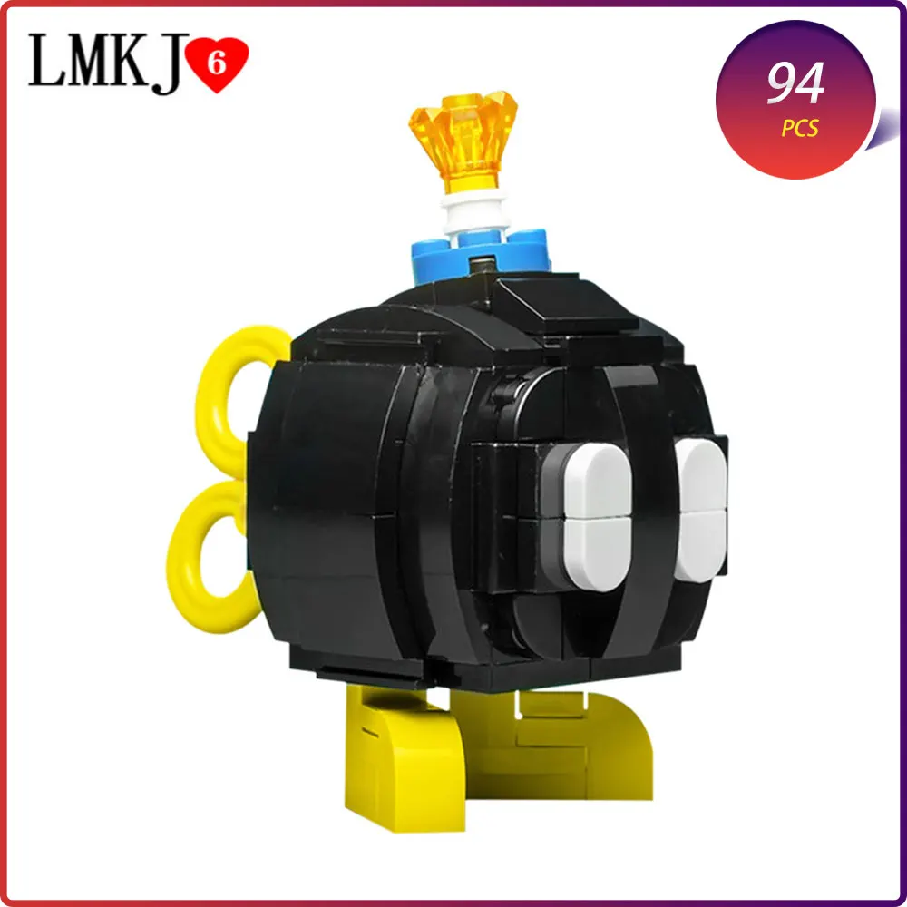 Модель Nintendoed Bob-omb конструктор сделай сам 94 шт. знаменитые персонажи игры кубики Moc