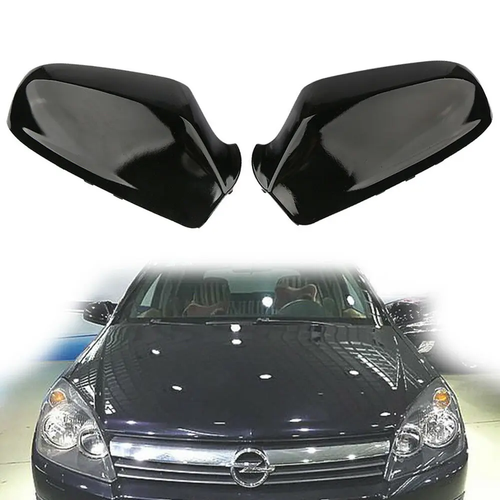 Автомобильное зеркало заднего вида, чехол с крылом зеркала, защитная крышка для Vauxhall, черный глянец для Opel Astra MK5 2004 2005 2006 2007 2008