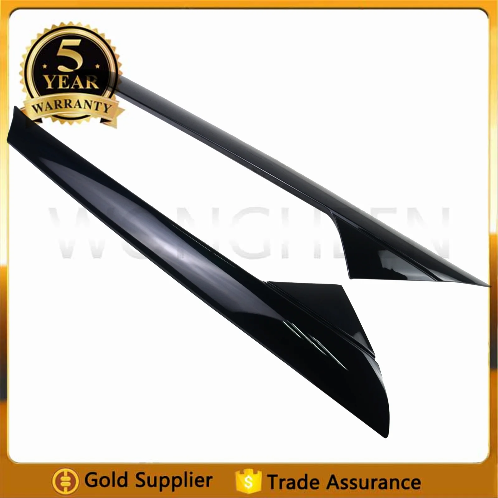 2pcs Front Left+Right Windshield Outer Trim Molding BB5Z7803144AA BB5Z7803145AA for Ford Explorer 2011- 2.3L / 3.5L
