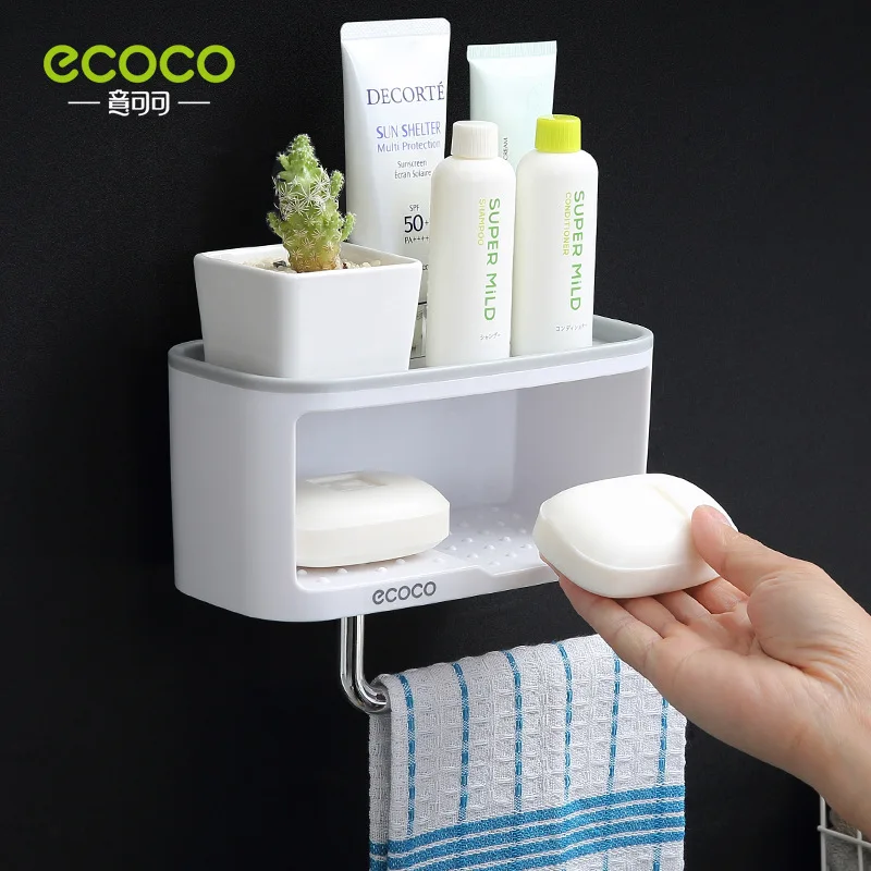ecoco Bathroom Soap Shelf, Punch free Bathroom Shelves, Wall Mounted