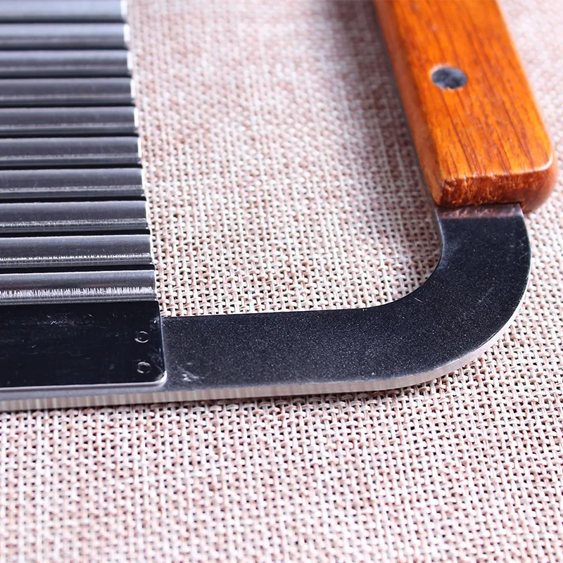 Волнистый Картофель Фрукты фри из нержавеющей стали режущие ножи кухонные