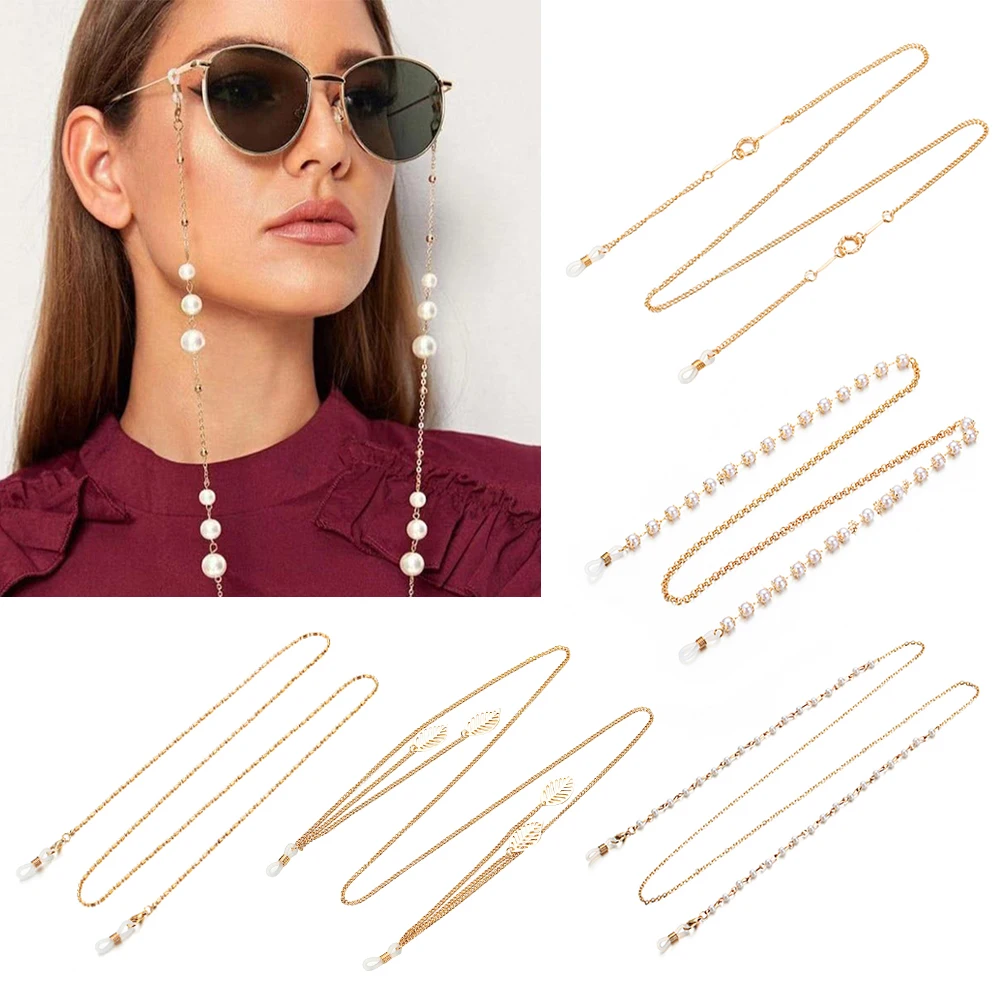 Eyeglasses Chains For Women Metal Sunglasses Reading Glasses Cords Vintage Glasses Holder Strap Lanyards Eyewear Necklace 1Pc glasses chain
