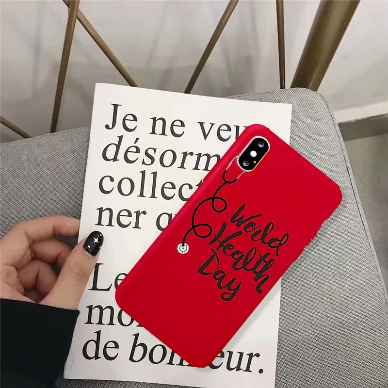 GYKZ мультфильм медицина Доктор Медсестры чехол для телефона для iPhone XS MAX 11 Pro X XR 7 8 6 6s Plus Письмо печати мягкий силиконовый задний Чехол