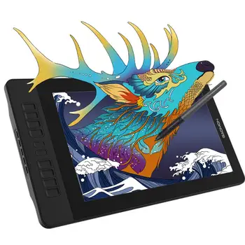 GAOMON Pen Display PD1561 15.6 Inches IPS HD Graphics Drawing Tablet Monitor 72% NTSC support Tilt Function with 10 Shortcut Key