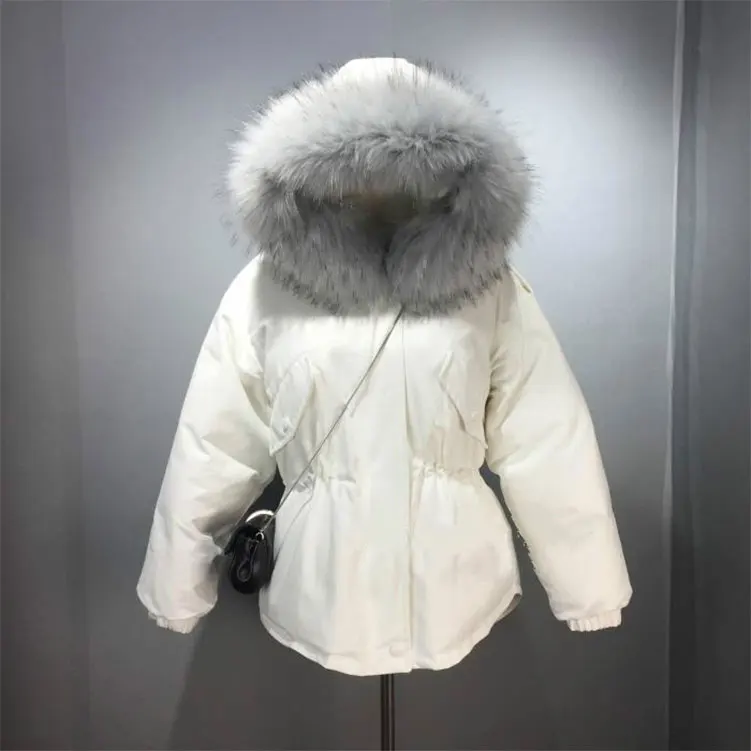 winter jacket women Large fur collar down wadded jacket female cotton-padded jackets thickening women winter coat 2031