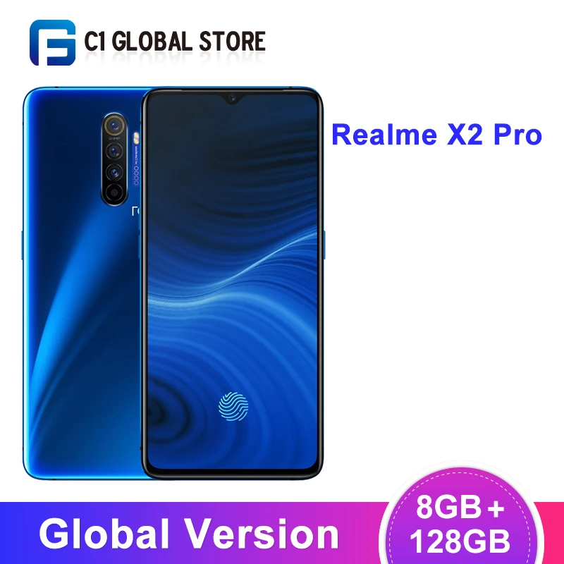 Глобальная версия realme X2 Pro 8 ГБ 128 Snapdragon 855 Plus 64 мп Quad Camera 6 5 дюймов экран мобильный