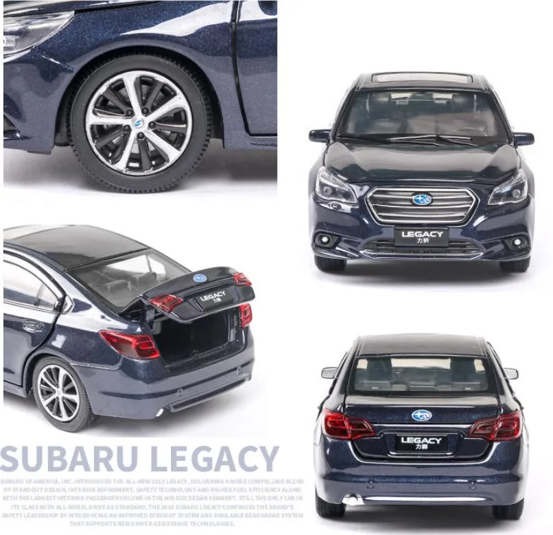 Высокая имитация сплава тяните назад автомобиль игрушка, 1:32 Subaru Legacy модель автомобиля, коллекция украшения