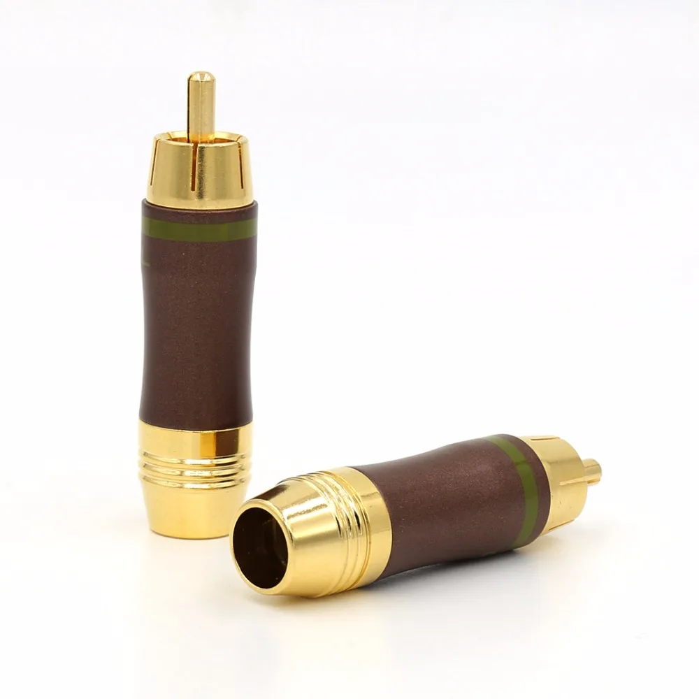 HIFI 4 шт. разъем RCA аудиокабель коаксиальный кабель позолоченный Аудио