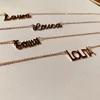 Customized Stainless Steel Initial Name Necklace Custom Personalized Letter Choker Necklace Pendant Nameplate Gift Dropshipping ► Photo 3/6