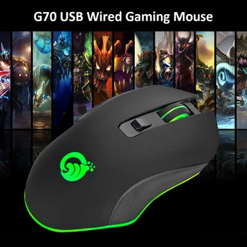 

Durable Wired Mouse Classic Delicate G70 USB Wired Gaming Mouse 6 Buttons 3200DPI Optical Computer Mouse Gamer Mice