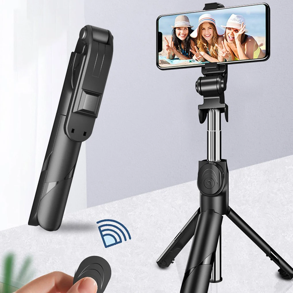 Palo de selfi inalámbrico 3 en 1 con Bluetooth, Mini trípode plegable, monopié extensible con Control remoto para Samsung, IOS y Android