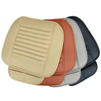 

Car Seat Cushion Breathable PU Leather Bamboo Charcoal Automobile Interior Seat Cover Cushion Pad for Auto Supplies Office Chair