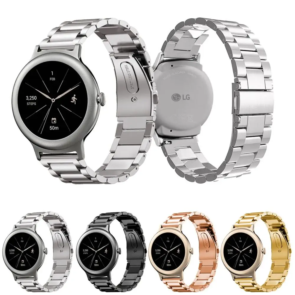 

Stainless Steel Metal Replacement Strap Wrist Band for Samsung Gear Sport SM-R600/ Gear S2 Classic SM-R732 & SM-R735 SmartWatch