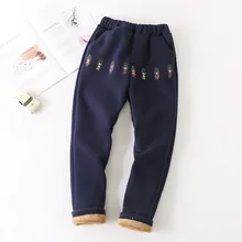 Зимние брюки для мальчиков верхняя одежда и бархатные брюки плотные теплые детские брюки для больших мальчиков на осень и зиму г., стиль Ch