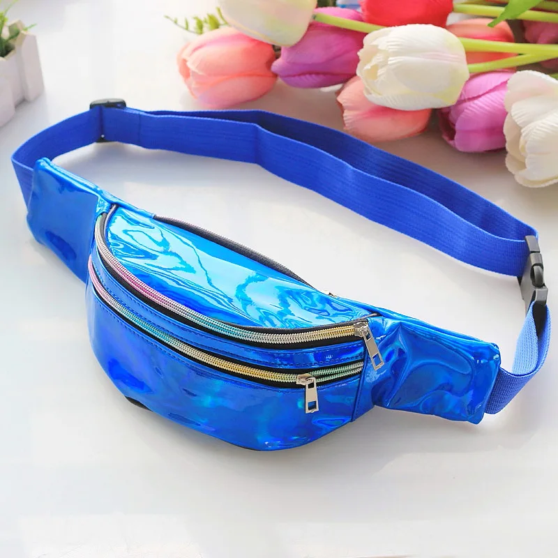 Stable New Style Laser Three Pull Shoulder Bag Fashion Outdoor Sports Chest Bag Wallet