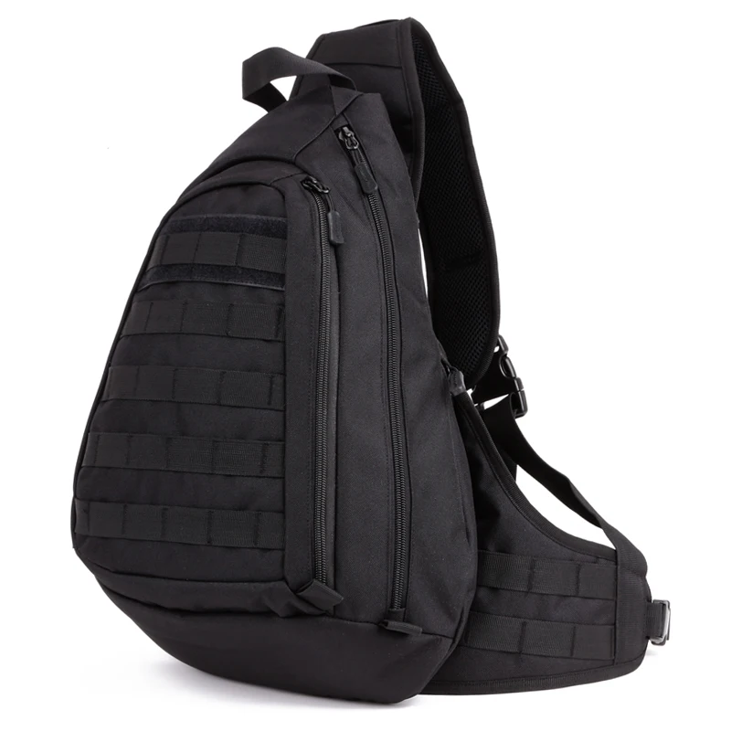 Протектор Плюс тактическая сумка через плечо, Молл военная сумка на плечо, армейская сумка, Спорт на открытом воздухе походная сумка, рюкзак для путешествий для мужчин - Цвет: Black