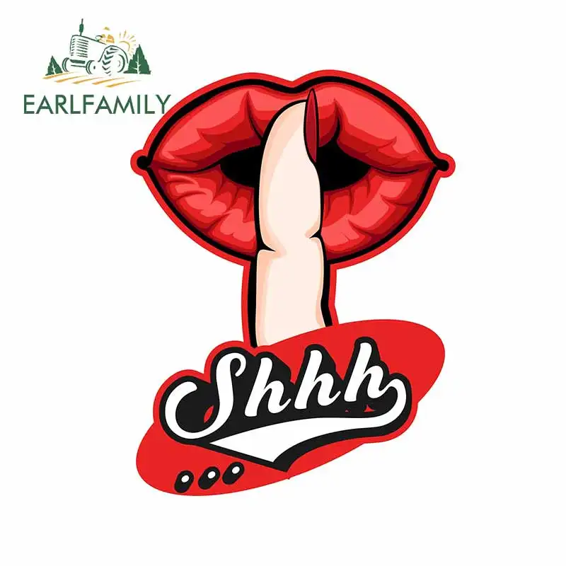 EARLFAMILY 13 см x 9 8 для Shhh тихий холодильник автомобильные наклейки ноутбука тонкая