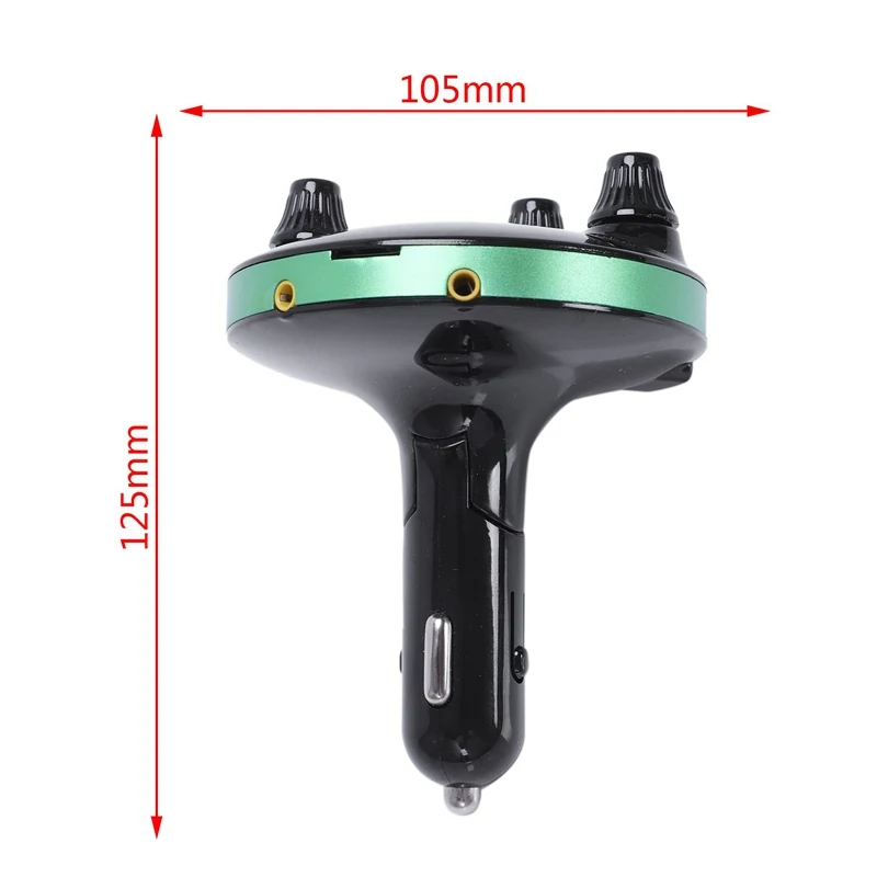 Автомобильный MP3-плеер Bt13 Bluetooth Handsfree Phone Dual Usb Bluetooth 4,0 автомобильное зарядное устройство Fm дисплей напряжения излучения