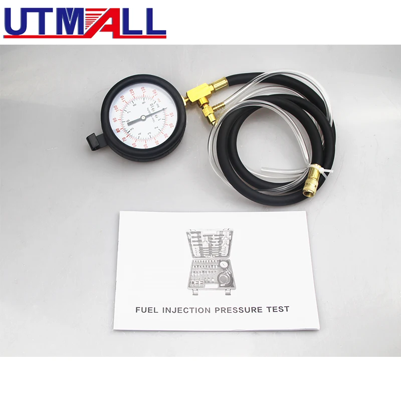 TU-443 Car Trucks Manometer Fuel Injection Pressure Tester Gauge Kit Fuel  Flow 0-140 psi For Bosch CIS GMTBI System