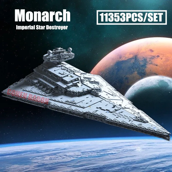 

NEW MOC Monarch Imperial Star Destroyer MOC-23556 Fit Legoings Star Wars Building Blocks Bricks 75292 Gift Kids Christmas Toys