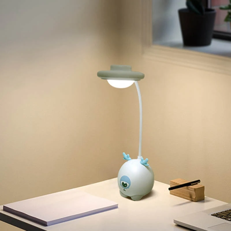 New Cartoon Silicone One Eyed Monster Press Sensor LED Night Light for Children Baby Kids 3 Modes Eye Protection USB LED Night L