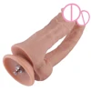 Hismith Double Dildo18.5 cm Silicone Dildos For Women for Premium Sex Machine,4 cm Diameter Strapon Double Suction Cup Dildo 1