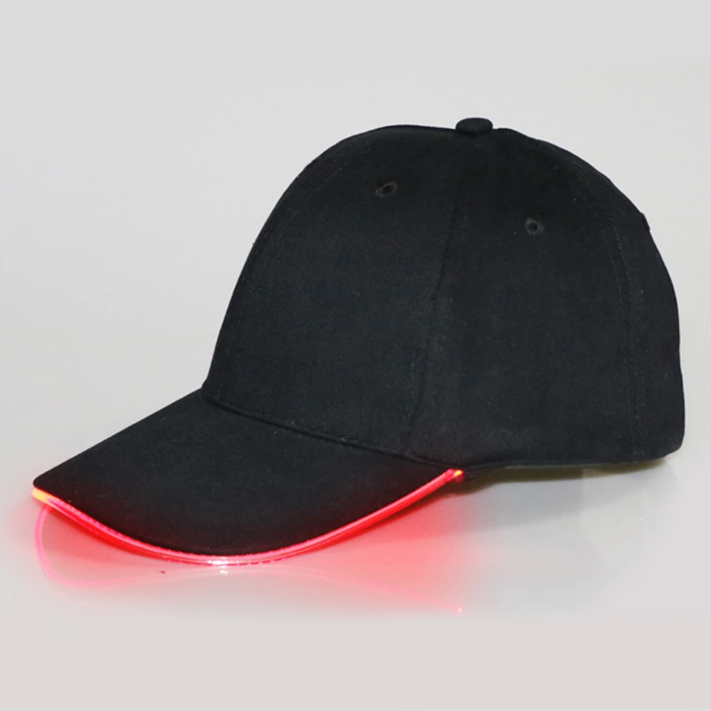 Fashion Ultra Bright LED Baseball Cap Optical Fiber Glowing Hat Hip-Hop