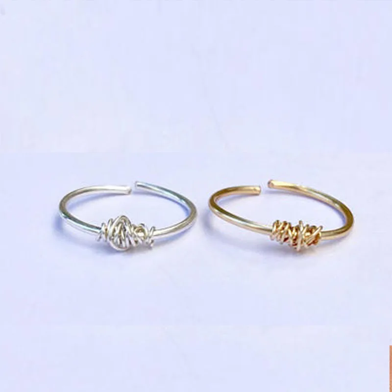 PLATED toe ring Gold toe ring Adjustable