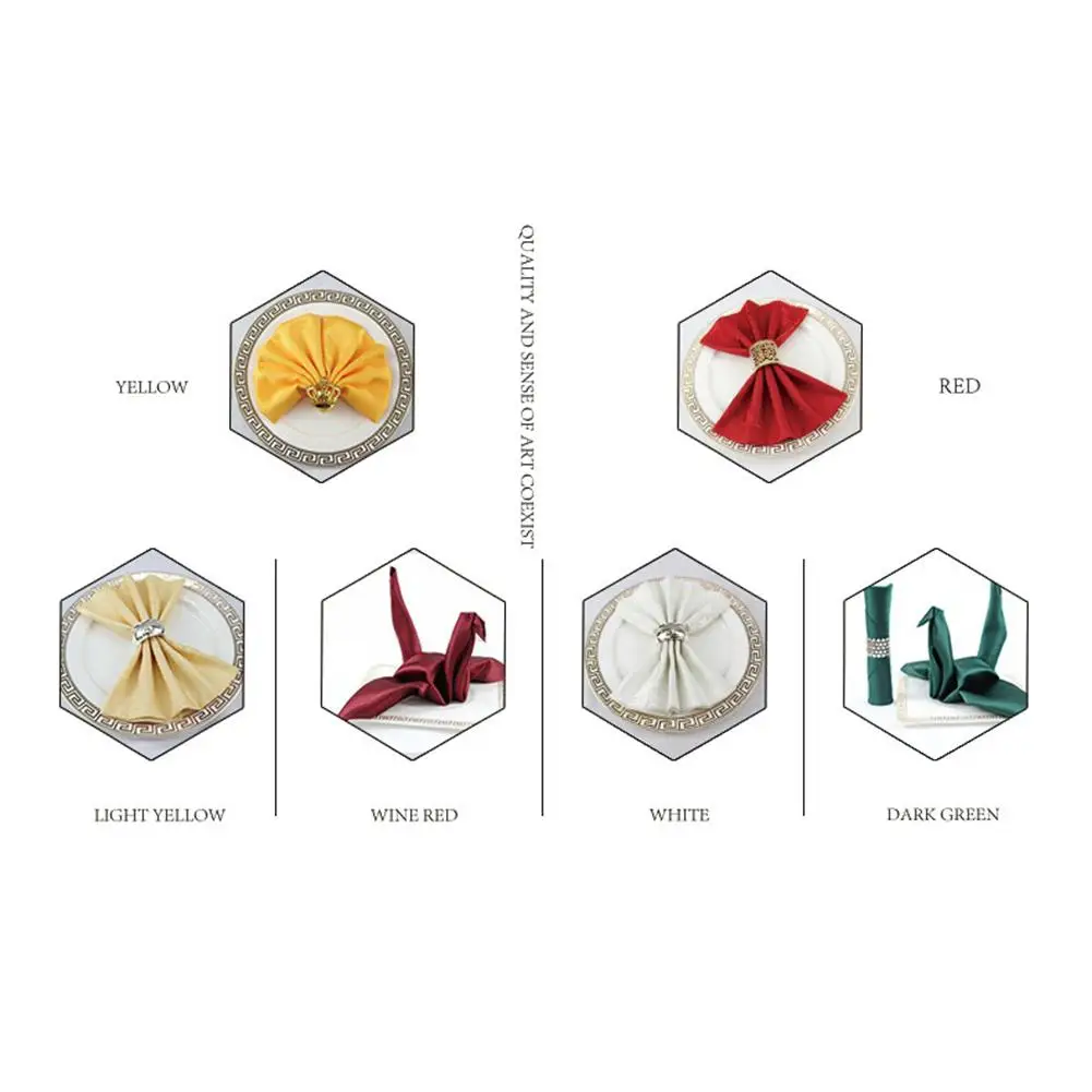 New Hotel Home Solid Color Napkin Table Napkin Hotel Banquet Square serviette mokador