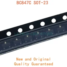 100 pces bc847c sot-23 1g 1gw sot23 smd transistor novo e original ic chipset