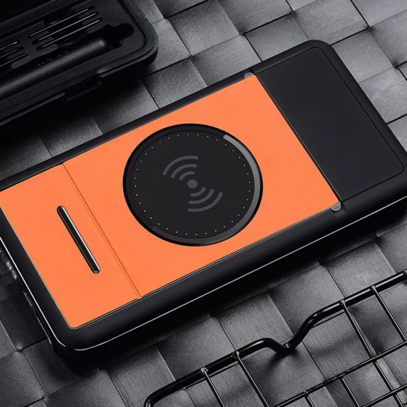 as the picture Qi беспроводной 20000mAh банк питания 2USB lcd телефон быстрое зарядное устройство для iPhone Android с держателем телефона - Тип штекера: as the picture