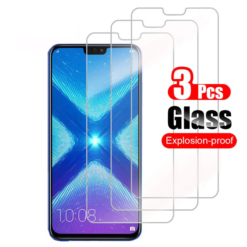 3 шт. Защитное стекло для huawei Honor 8X 8A Pro 8C 8S Защитная пленка 8 A закаленное Hauwei Honor8X