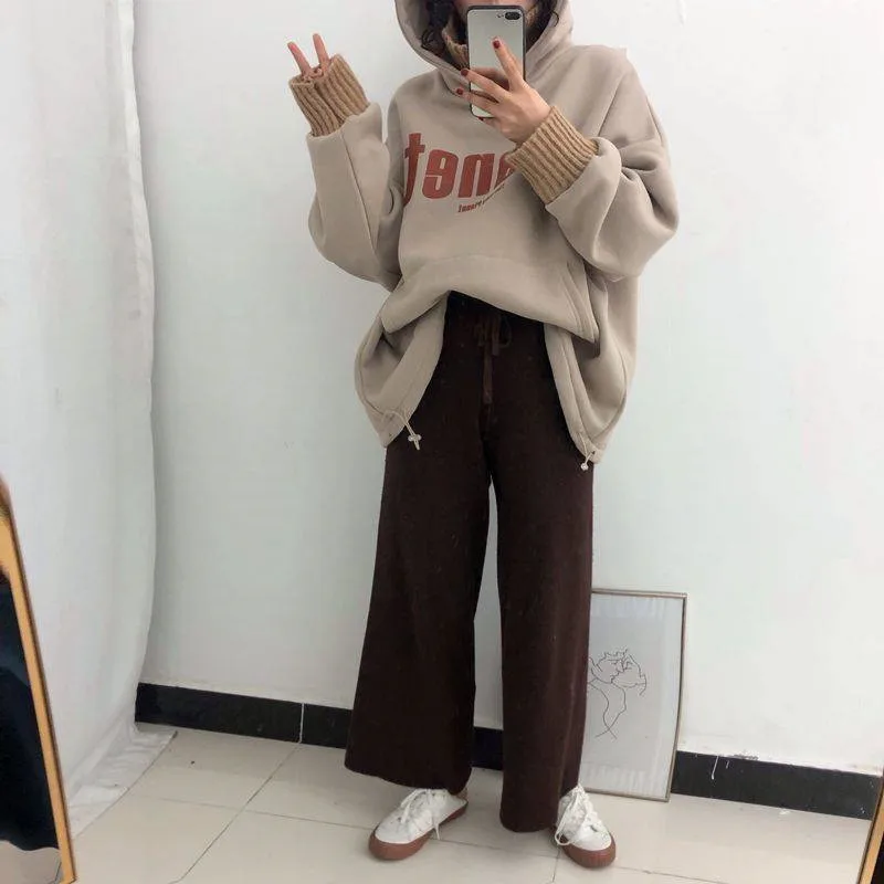Women Hoodies Spring Harajuku Printed Loose Long Sleeve Hoodies Sweatshirts Fashion Women Girls Sweatshirt Oversized Vintage Sty