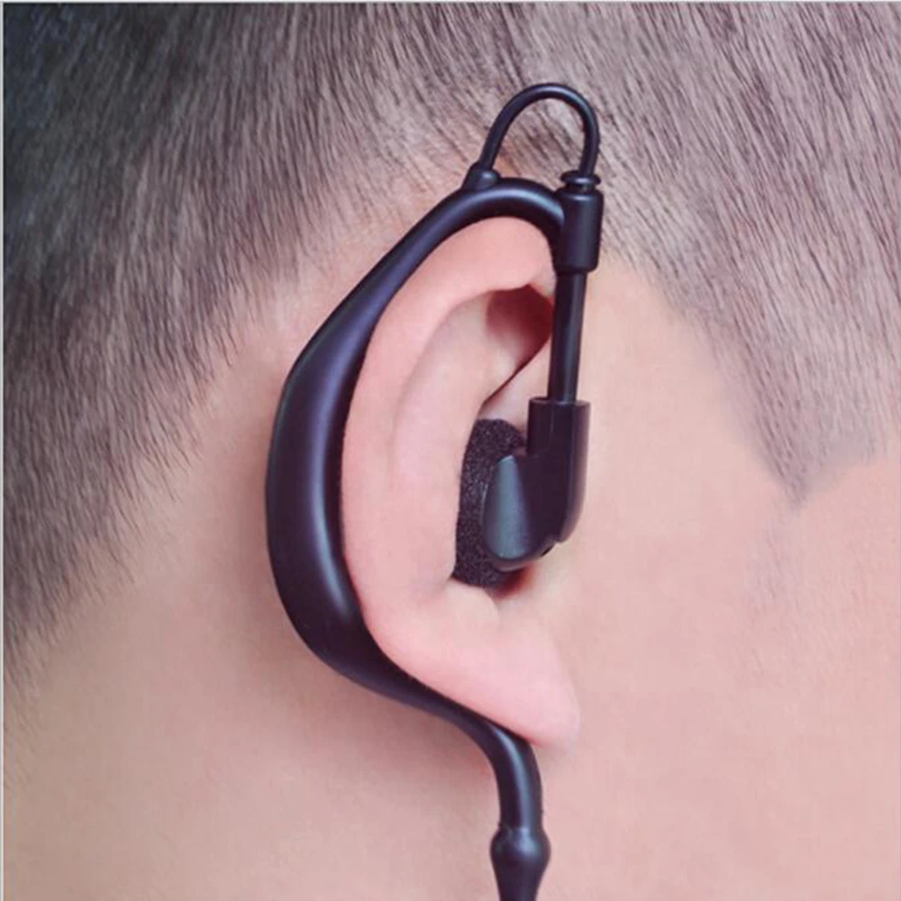 5pcs Ptt Mic Headphone Walkie Talkie Earpiece Baofeng Headset For UV 5R UV 5RE UV 6R BF 888S Kenwood CB Two Way Radio Parts