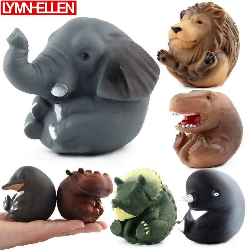floating rubber elephants