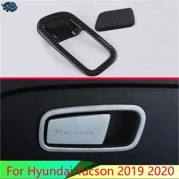 

For Hyundai Tucson 2019 2020 Car Accessories ABS Chrome Inside Interior Storage box handle Cover Trim