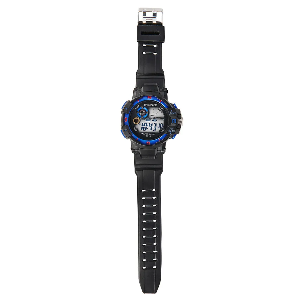 Digital Watch Men Multi Function Military Sports Watch LED Digital Dual Movement Wrist Watch Fashion Casual Round Buckle Relojes