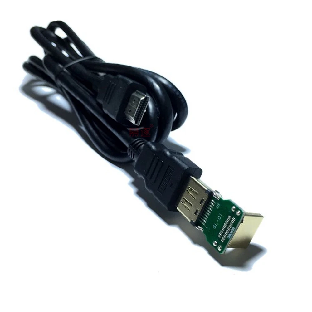 PCB HD 호환 여성 직각 커넥터 어댑터 90도 Extender 1080P HDTV 도매 Dropship