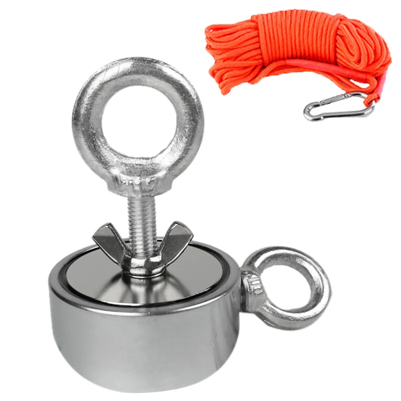 

200Kg Double-Sided Neodymium Magnet Permanent Magnet 67Mm N52 Strong Neodymium Magnetic Permanent Magnet Deep Sea Salvage Magnet