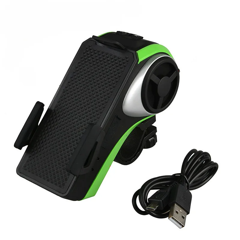 

ROCKBROS Multifunction Waterproof 5 in 1 Bicycle Phone Holder Bike Light-Audio Player Cycling Ring Bell Bike Light